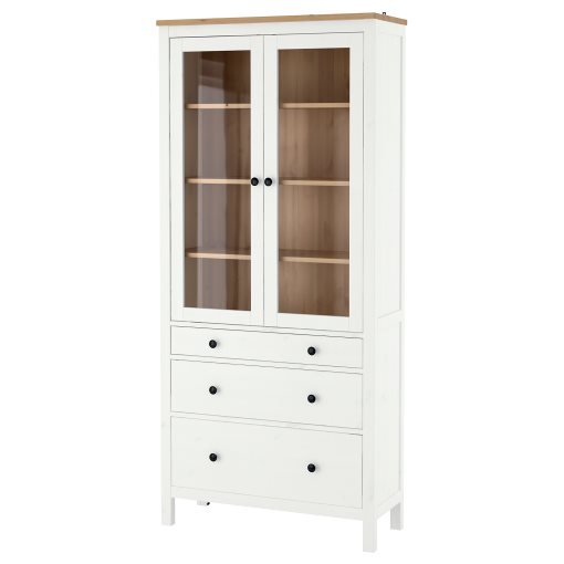 HEMNES, витрина с 3 чекмеджета, 504.135.07