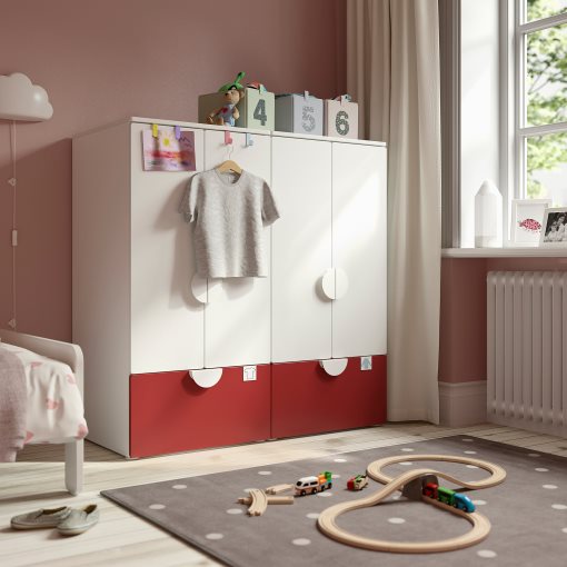 SMASTAD/PLATSA, комб. артикули за съхранение, с две чекмеджета, 595.498.89