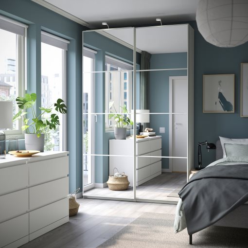 PAX/AULI, гардероб с плъзгащи се врати, 595.613.29