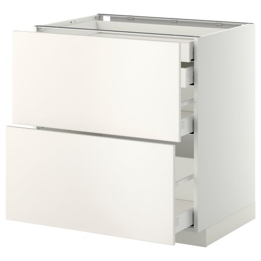 METOD/MAXIMERA, долен шкаф с 2 чела/ 2 ниски, 1 средно, 1 високо чекм., 599.159.29