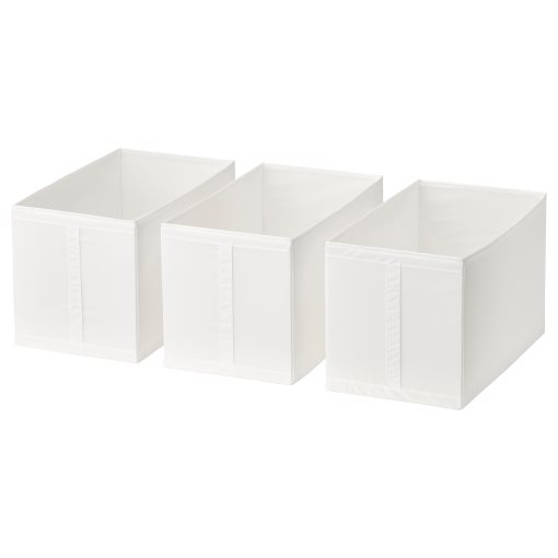 SKUBB, кутия 31х55х33см, бяло, 3 бр к-т, 602.903.70