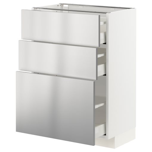 METOD/MAXIMERA, долен шкаф с 3 чекмеджета, 693.299.81
