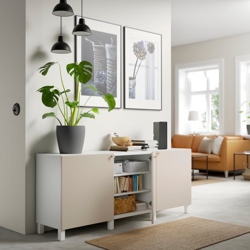BESTÅ, комб. артикул за съхр. с врати, 694.217.29
