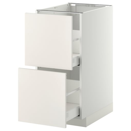 METOD/MAXIMERA, долен шкаф с 2 чела/2 високи чекмеджета, 699.159.19