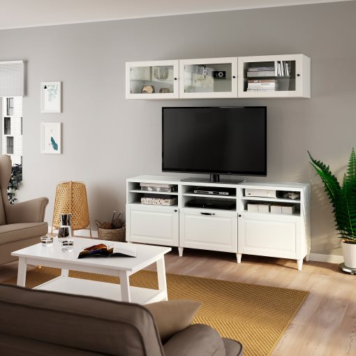 BESTÅ, TV секция/стъклени врати, 794.086.85