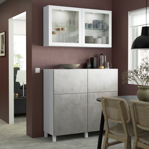 BESTÅ, комб. артикул за съхр. с врати/чекм., 794.360.42