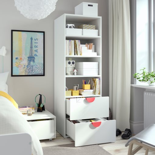 SMASTAD/PLATSA, библиотека, с две чекмеджета, 795.426.41