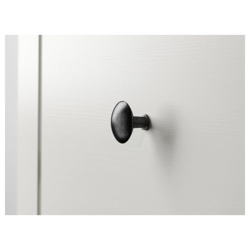 HEMNES, скрин с 2 чекмеджета, 54x66 см, бяло обагряне, 802.426.27