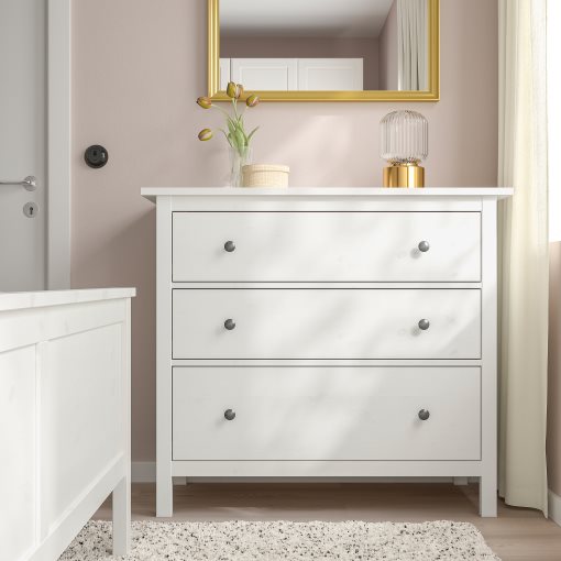 HEMNES, скрин с 3 чекмеджета, 804.247.45