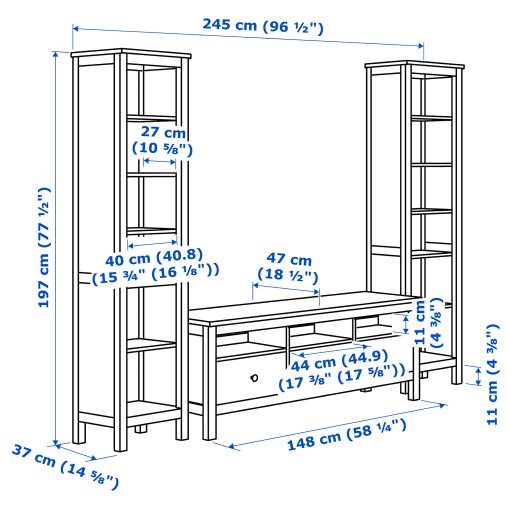 HEMNES, TV секция, 892.995.39