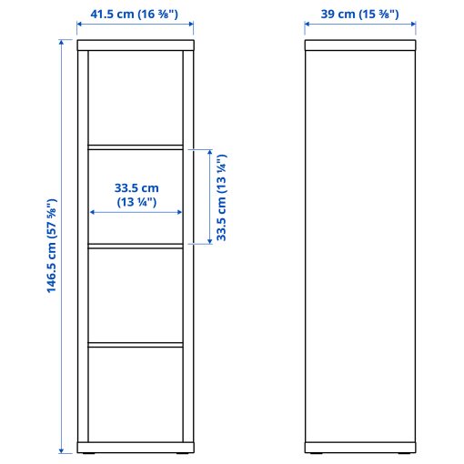 KALLAX/LACK, комбинация съхранение с 2 рафта, 893.986.76