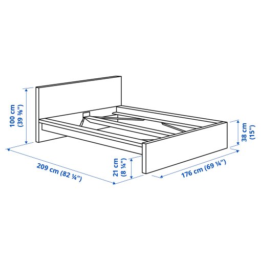 MALM, легло с матрак, 895.444.61