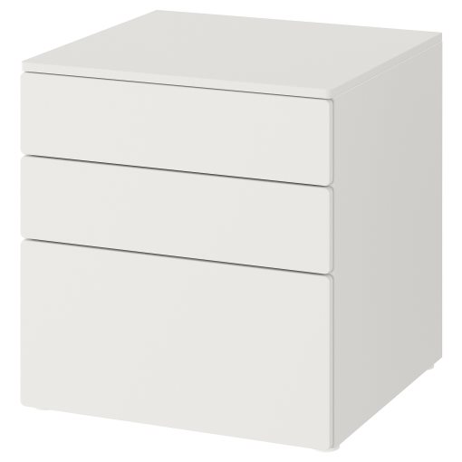 SMASTAD/PLATSA, скрин с 3 чекмеджета, 60x55x63 см, 993.875.21