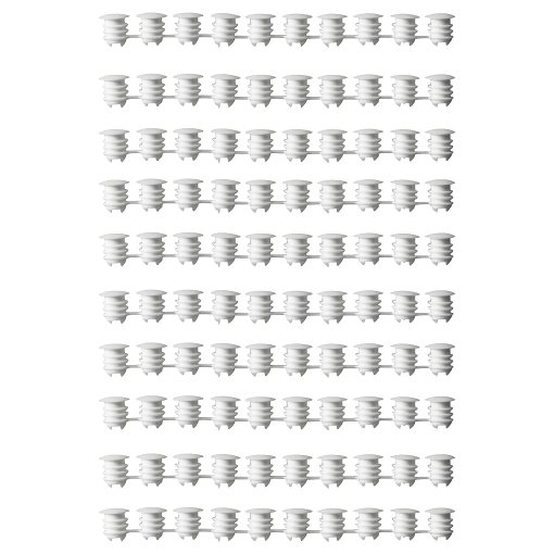 VARIERA, декоративна капачка, к-т 100 бр, бяло, 002.263.15