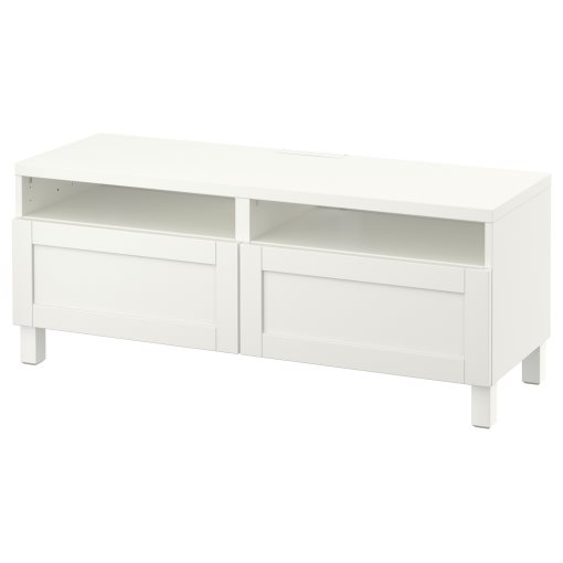 BESTÅ, TV шкаф с чекмеджета, плавно затваряне, 091.882.86