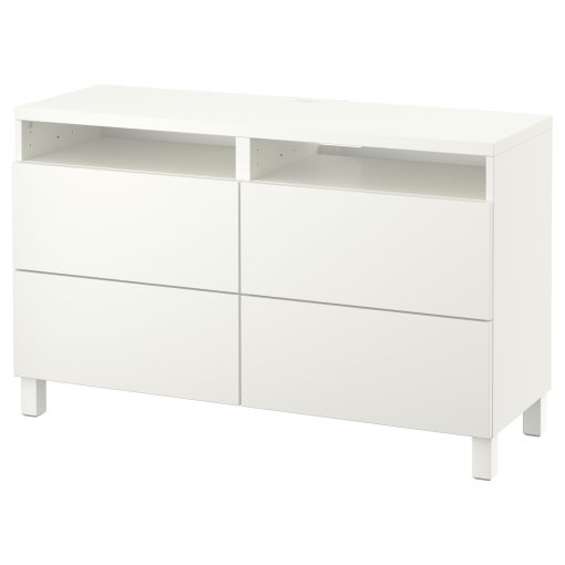 BESTÅ, TV шкаф с чекмеджета, плавно затваряне, 091.939.28