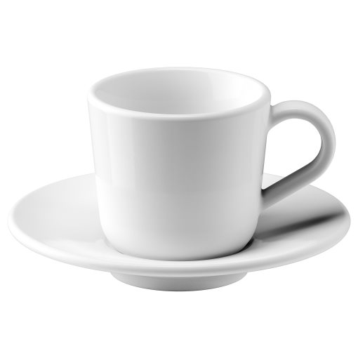 IKEA 365+, чашка и чинийка за еспресо, 60мл, 102.834.09