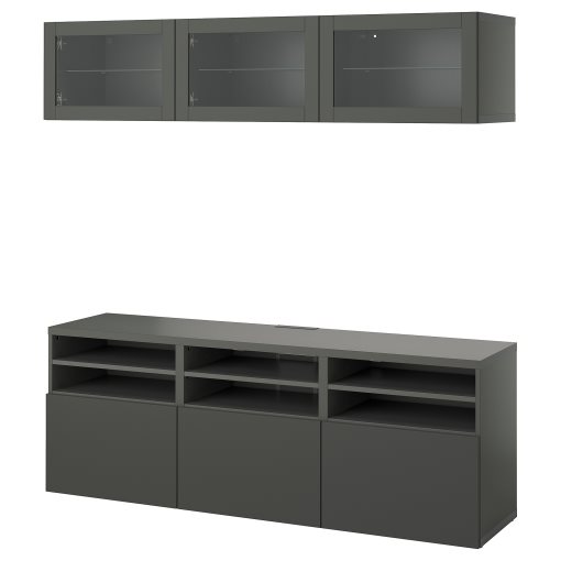 BESTÅ, TV секция/стъклени врати, 295.560.89