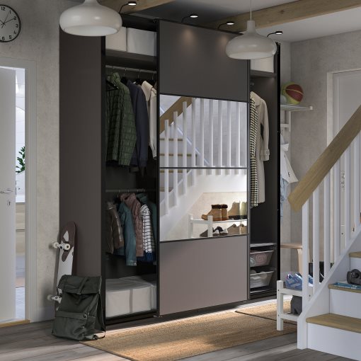 PAX/MEHAMN/AULI, гардероб - комбинация, с две лица, 295.613.64