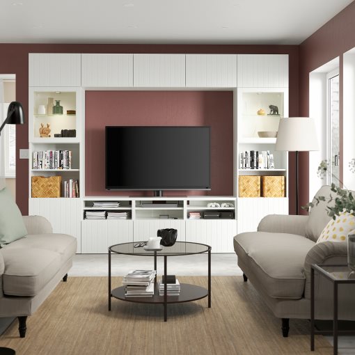 BESTÅ, TV секция/стъклени врати, 394.112.51