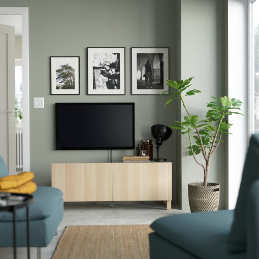 BESTÅ, TV шкаф с вратички, 394.196.24
