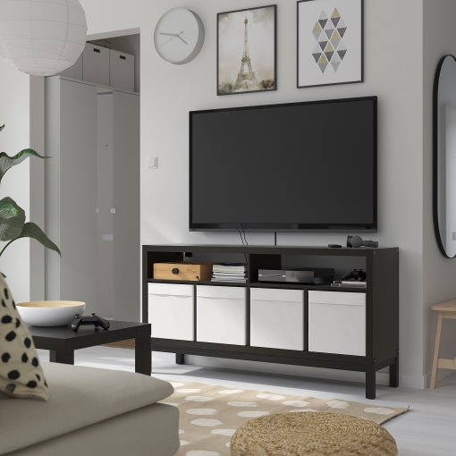 KALLAX, TV шкаф с долна рамка, 395.521.75