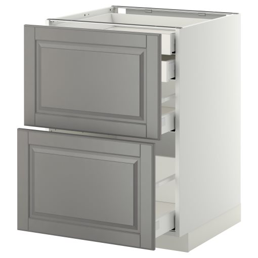 METOD, долен шкаф с 2 чела/1 високо/1 средно/2 ниски чекмеджета, 499.140.15