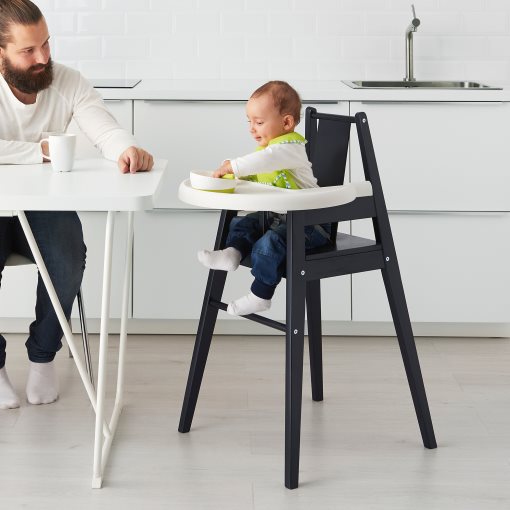 BLÅMES, Детски стол за хранене с табла, 501.650.79
