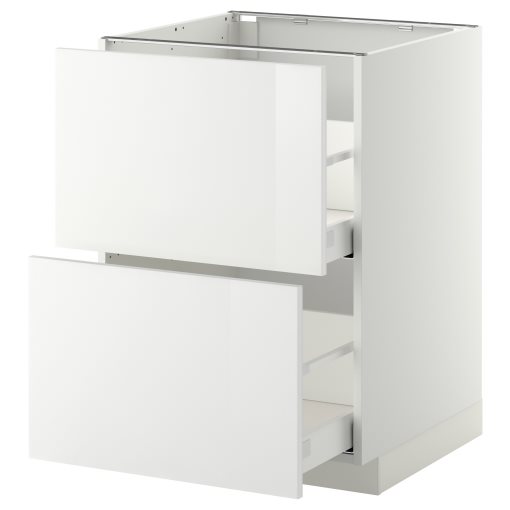 METOD, долен шкаф с 2 чела/2 високи чекмеджета, 599.117.09
