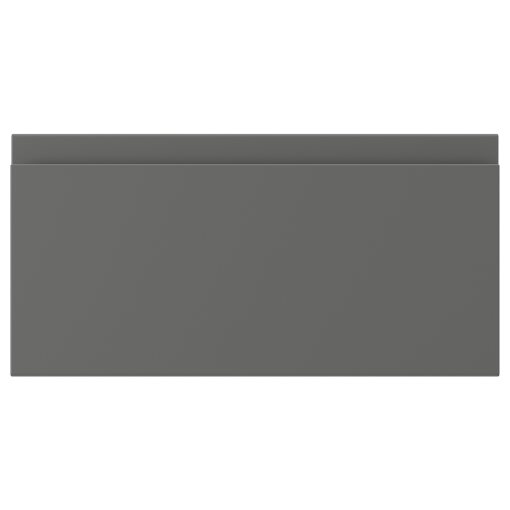 VOXTORP, чело за чекмедже, 40x20 см, тъмносиво, 704.541.01