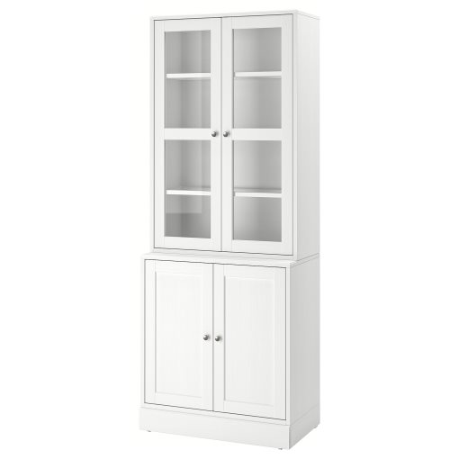 HAVSTA, комб. артикул за съхр. със стъкл. врати, 795.347.35