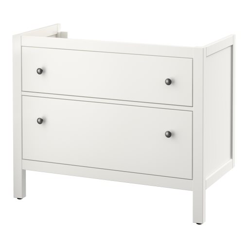 HEMNES, шкаф за мивка с 2 чекмеджета, 100x47x83 см, бяло, 902.176.65
