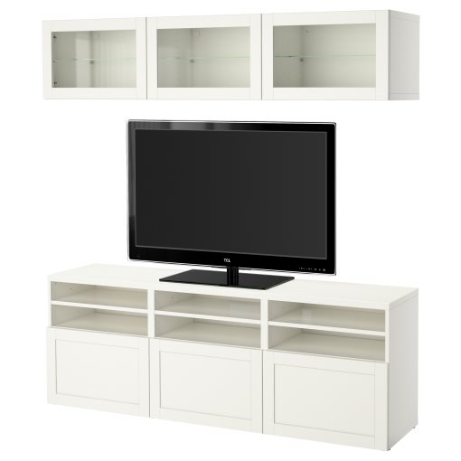 BESTÅ, TV секция/стъклени врати, 094.103.71