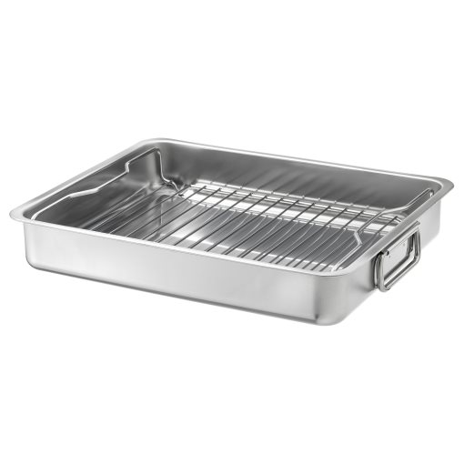 KONCIS, тава за печене с решетка-грил, 40х32 см., неръжд. стомана, 100.990.53