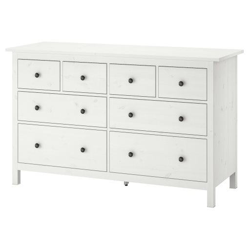 HEMNES, скрин с 8 чекмеджета, 160x95 см, бяло обагряне, 102.392.80