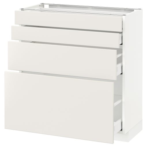 METOD, долен шкаф с 4 чела/4 чекмеджета, 294.010.97