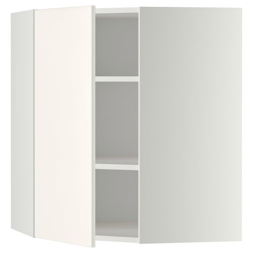 METOD, ъглов стенен шкаф с рафтове, 699.179.23