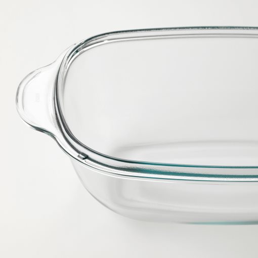 BUREN, съд за фурна/сервиране с капак, 42x26 см, прозрачно стъкло, 002.145.91
