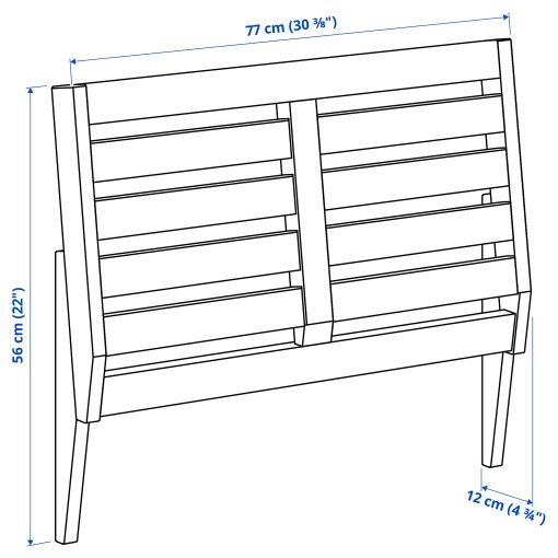 NÄMMARÖ, облегалка за модулен диван, външен, 77x56 см, 005.949.30