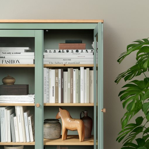 HEMNES, витрина с 3 чекмеджета, 005.961.61