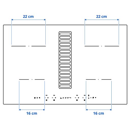 TÄCKNAN, индукц. котлон/вграден аспиратор, 80 см, IKEA 300, 006.072.87