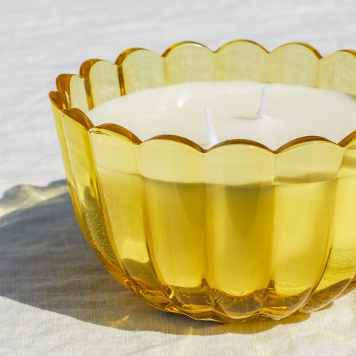 MORKULLA, ароматна свещ в чаша, 2 фитила, Цитрусов цвят, 22 ч., 006.195.96