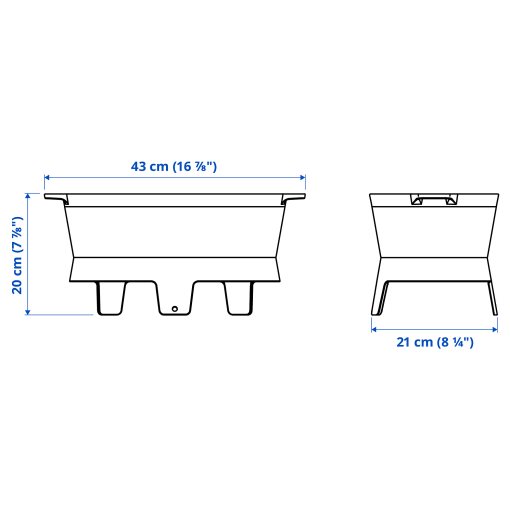 SOLUPPGÅNG, барбекю, чугун, 21x43 см, 006.213.06