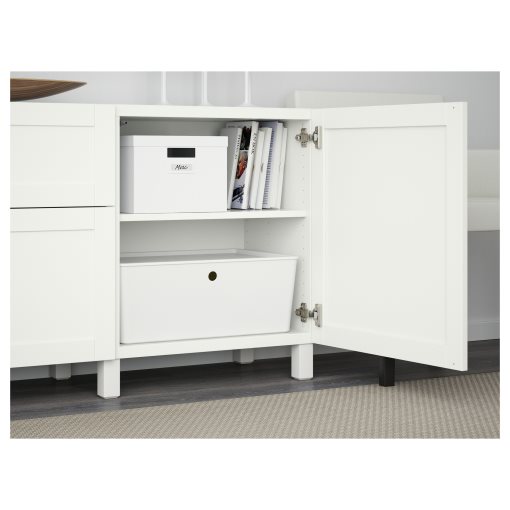BESTÅ, комбиниран артикул за съхранение с чекмеджета, 091.956.25