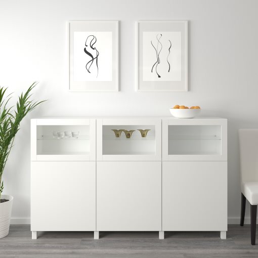 BESTÅ, комбиниран артикул за съхранение с врати, 092.080.29