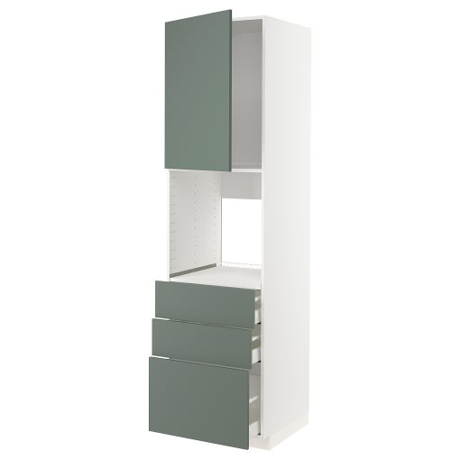 METOD/MAXIMERA, висок шкаф за фурнаа с врата/3 чекм, 094.550.53