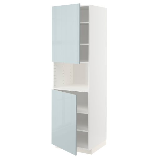 METOD, Висок шкаф за микровълнова с 2 врати/рафт, 094.790.54