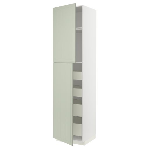 METOD/MAXIMERA, висок шкаф с 2 врати/4 чекмеджета, 094.873.51