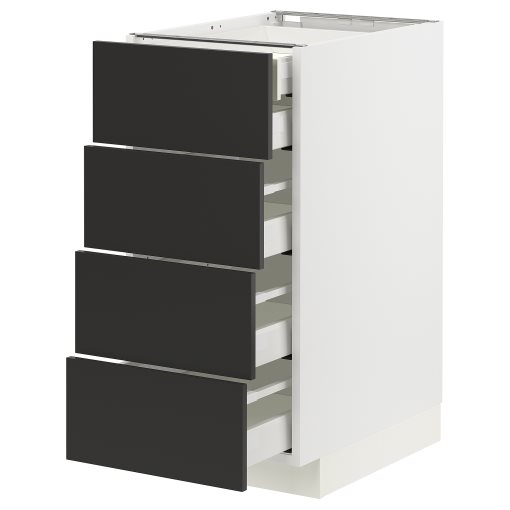 METOD/MAXIMERA, долен шкаф с 4 чела/2 ниски + 3 средни чекм., 094.974.92