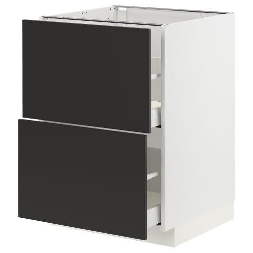 METOD/MAXIMERA, долен шкаф с 2 чела/2 високи чекмеджета, 094.975.38